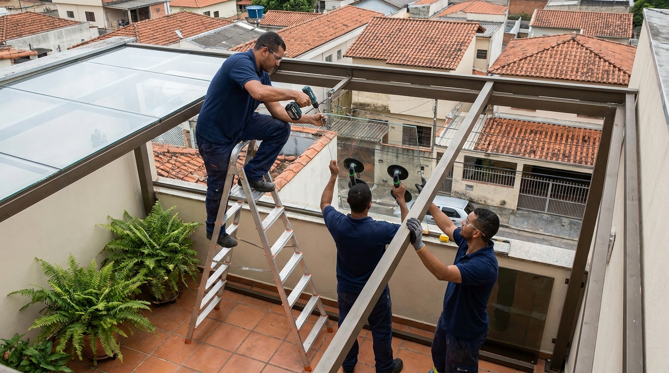 Cobertura de Vidro em Betim‑MG